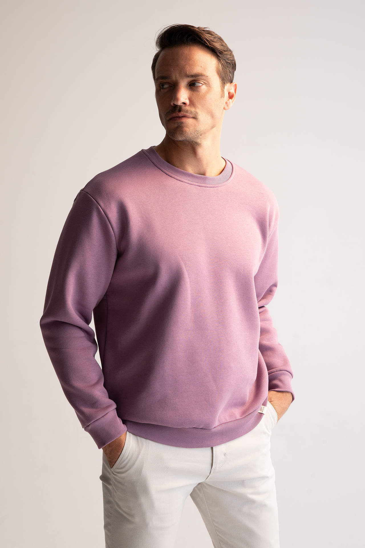DEFACTO Oversize fit crew neck basic sweatshirt