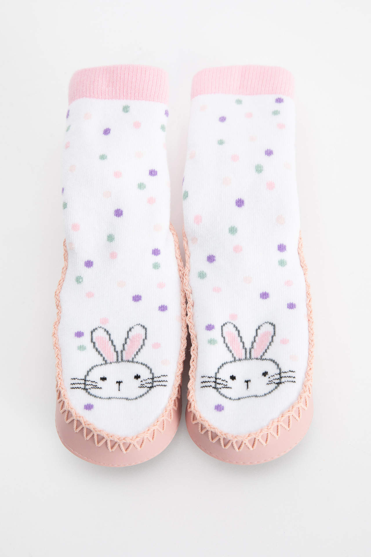 Levně DEFACTO Baby Girl Cotton Home Socks