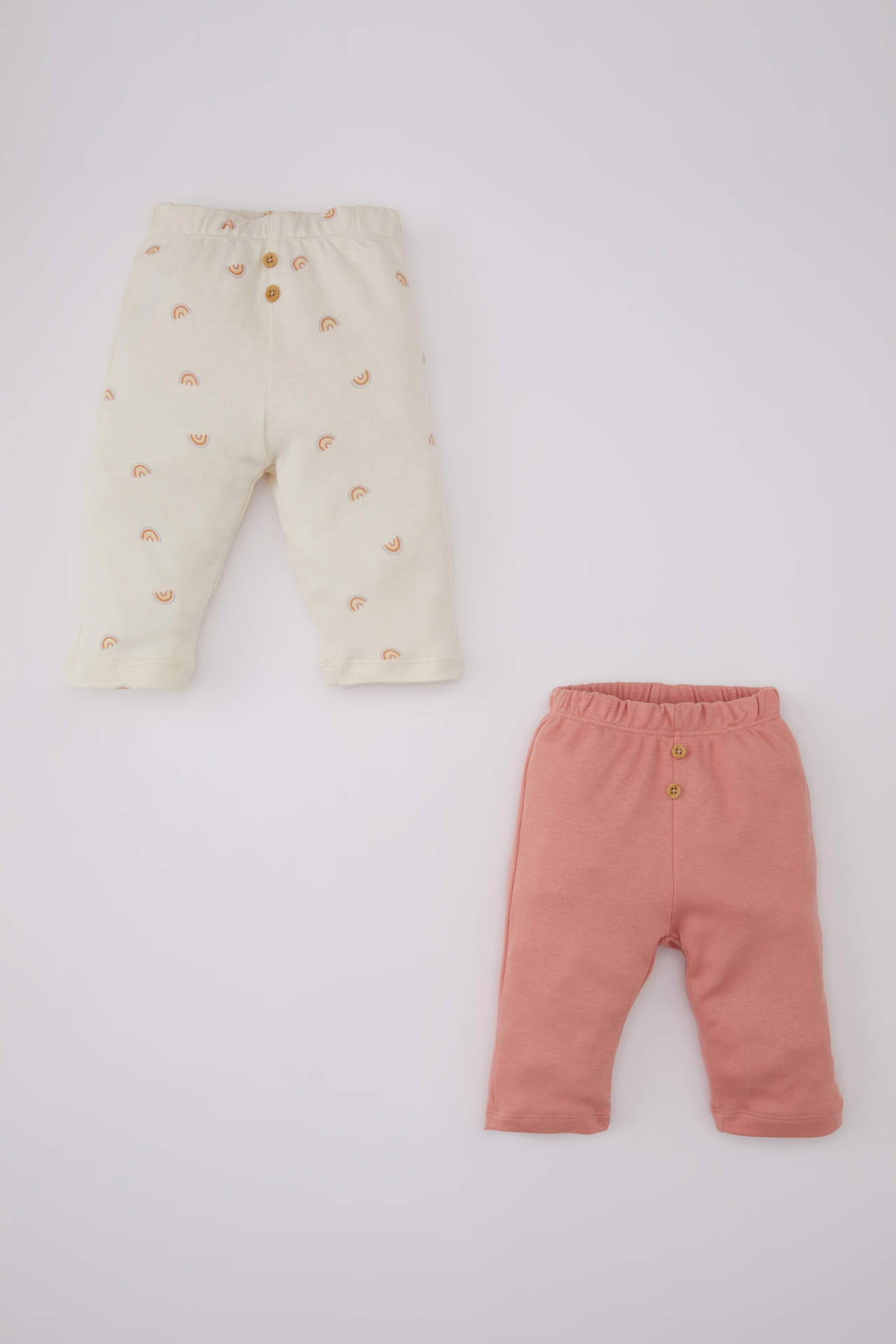 Levně DEFACTO Baby Girl Rainbow Printed 2 Piece Sweatpants