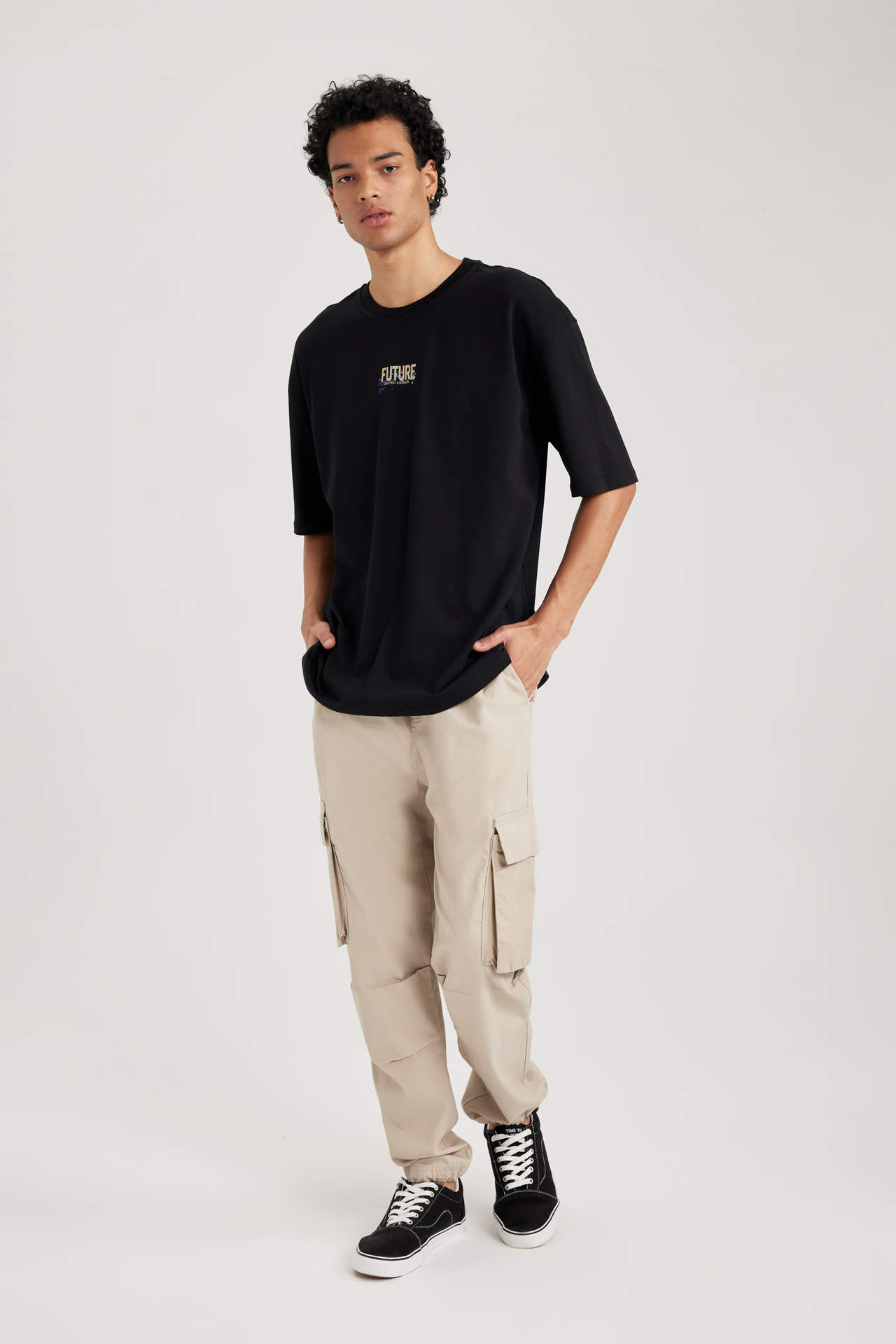 Levně DEFACTO Relax Fit With Cargo Pocket Trousers