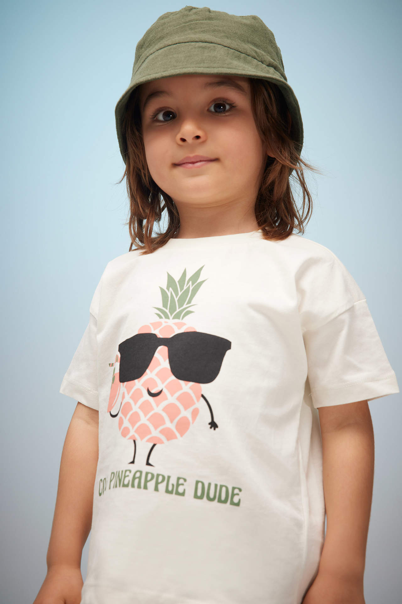 Levně DEFACTO Baby Boy Fruit Patterned Short Sleeve T-Shirt