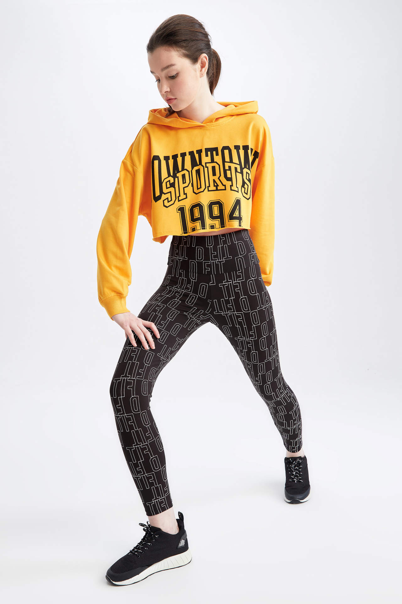 DEFACTO Extra Skinny Fit High Waisted Printed Leggings