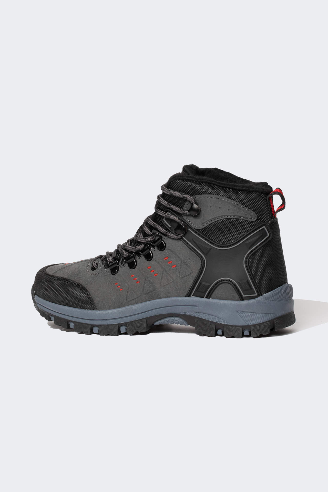 DEFACTO Faux Leather Serrated Sole Boots
