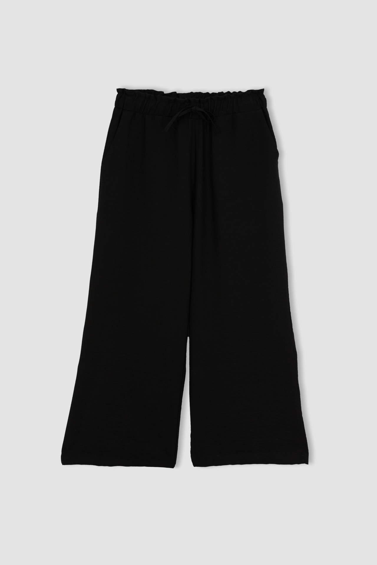 Levně DEFACTO Pocket Detailed Linen Look Capri Trousers