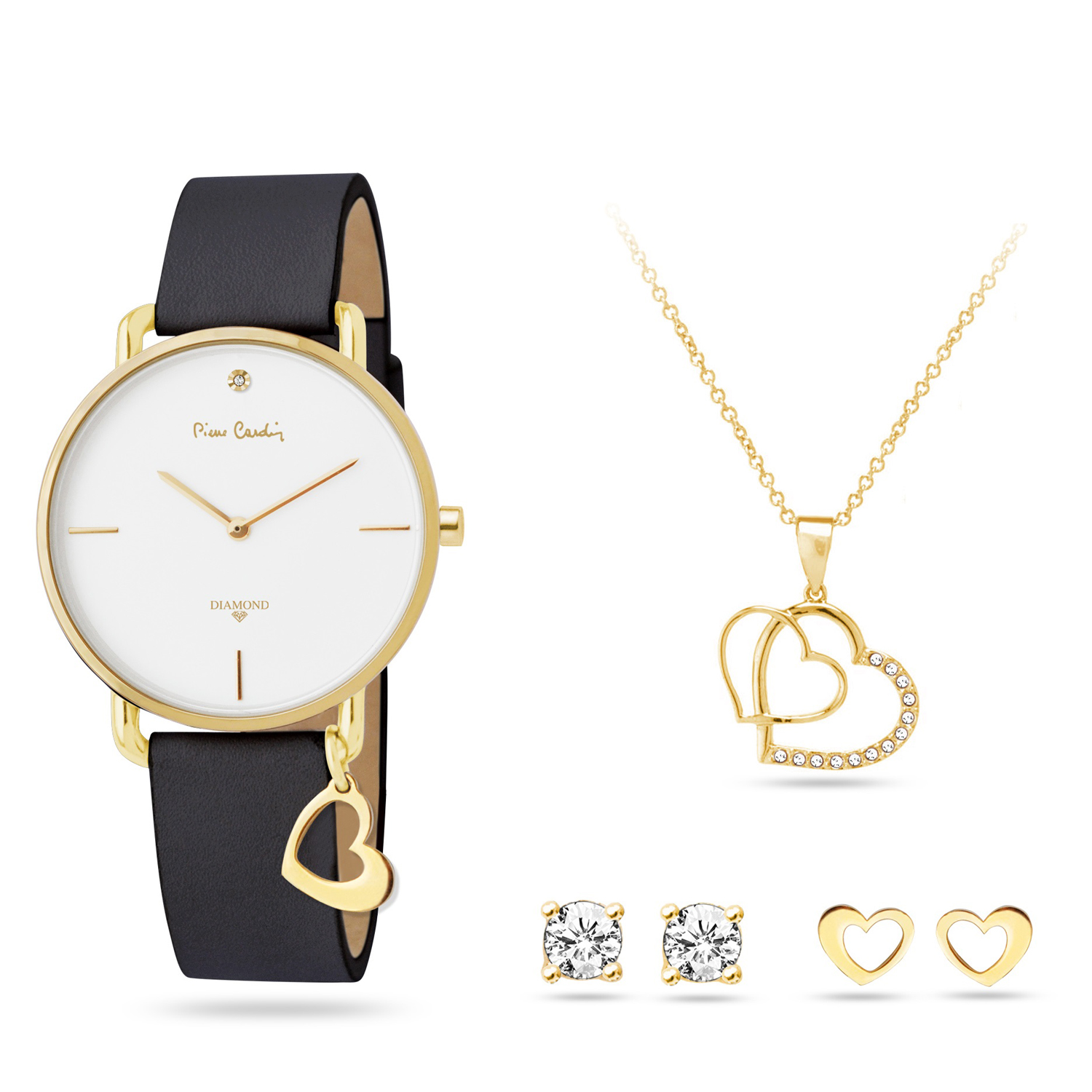 Pierre Cardin Gift Set Watch & Necklace & Earrings