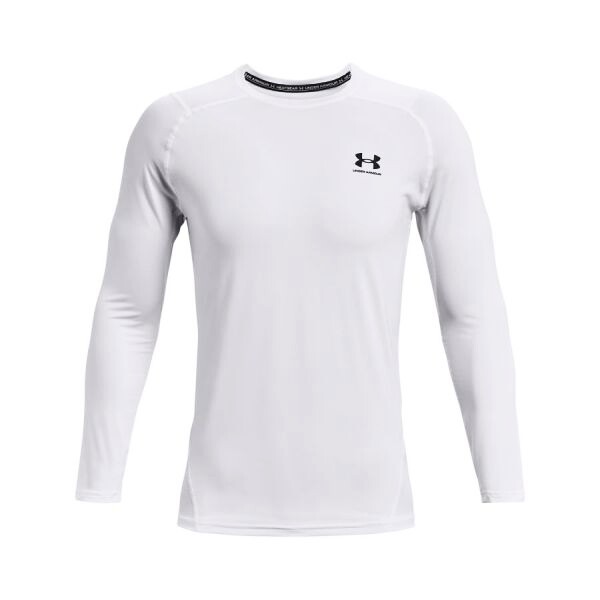 Pánské Tričko Under Armour HeatGear Fitted LS White XXL