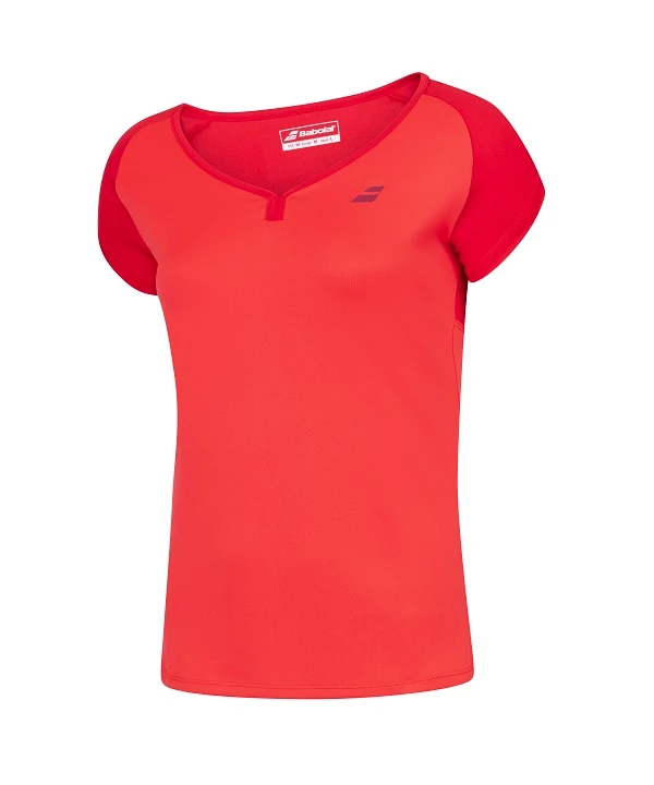 Dámské Tričko Babolat  Play Cap Sleeve Top Red M