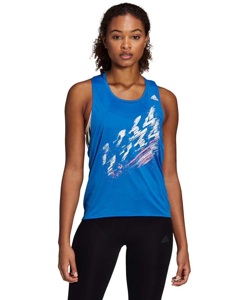 Adidas Speed Tank Women's Tank Top Blue, L