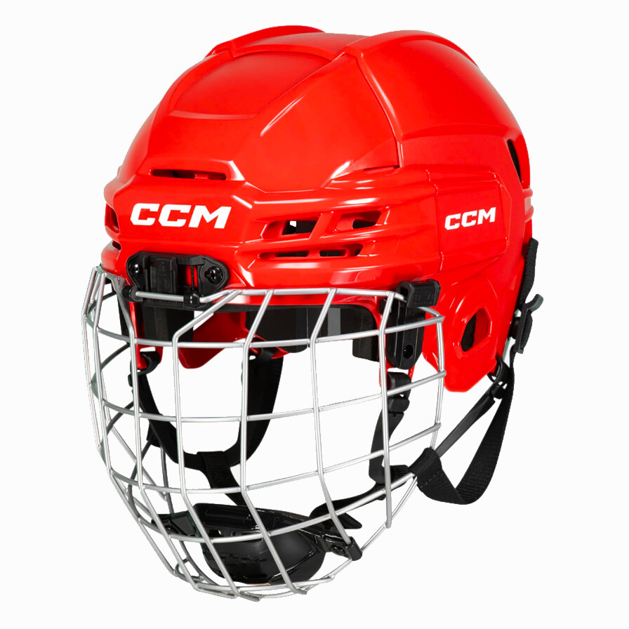 CCM Tacks 70 Red  Hokejová Helma Combo Žák (youth)