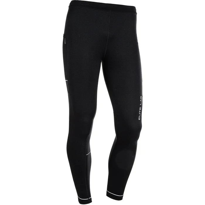 Pánské Legíny Endurance Run Elite X1 Windblock Tights Black