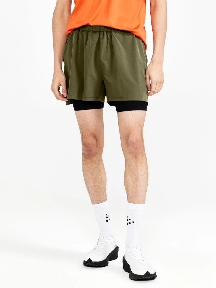 Men's Craft ADV Essence 2in1 Green Shorts