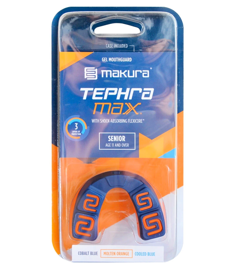 Chránič Zubů Makura Tephra Max SR, Tmavě Modro-bílo-červená