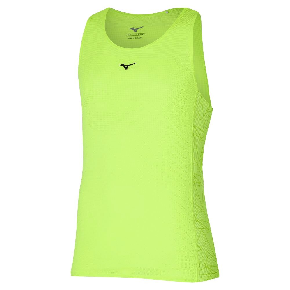 Pánské Tílko Mizuno  Aero Tank Neolime XL