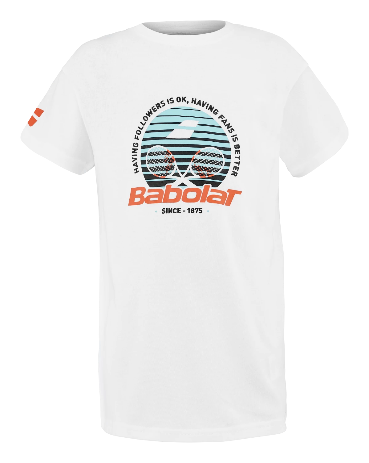 Dětské Tričko Babolat  Exercise Cotton Tee White 8 - 10 Let