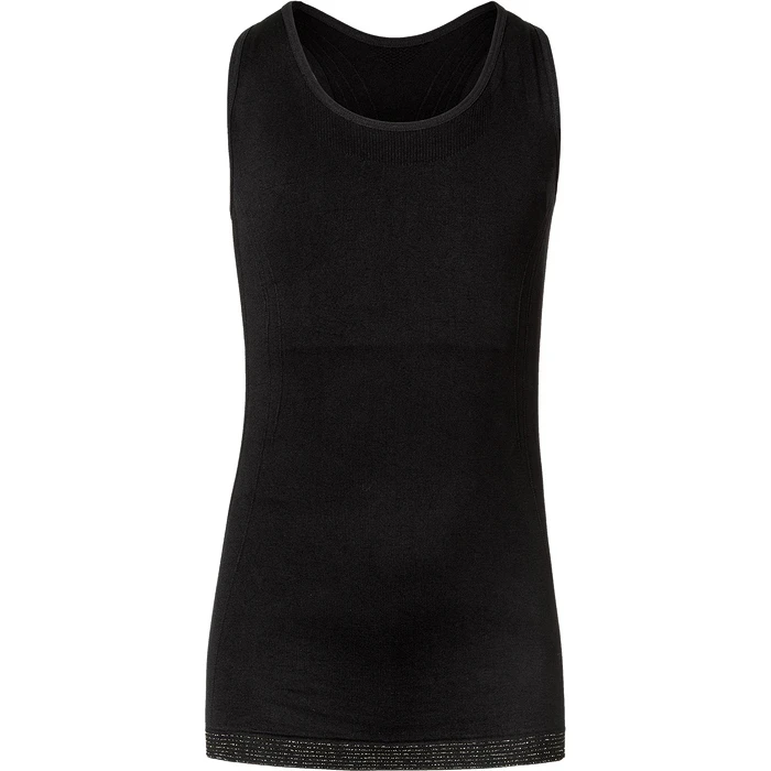 Dívčí Tílko Endurance Anyo Jr. Seamless Top Black, 12/14 (152 - 170 Cm)