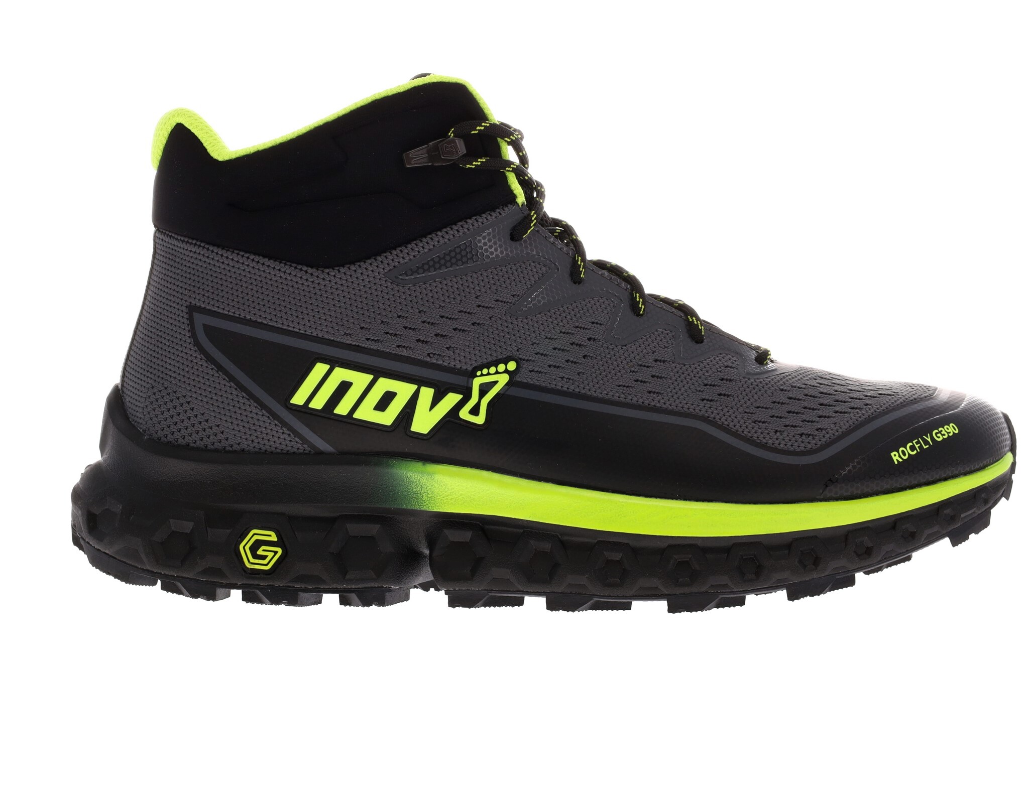 Men's Shoes Inov-8 Rocfly G 390 Grey/Black/Yellow