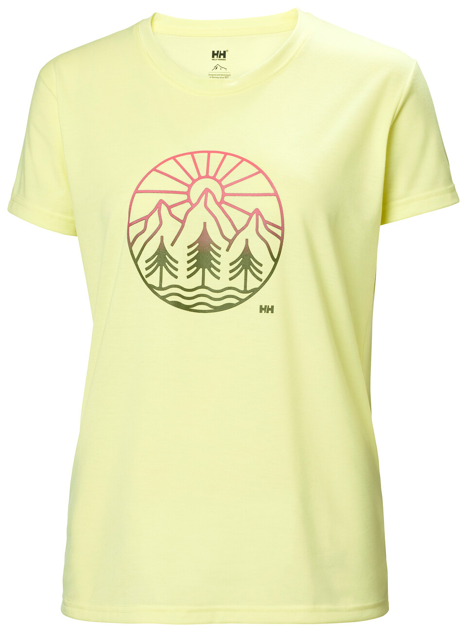 Helly Hansen Skog Recycled Graphic Tee Fadded Yallow Women's T-Shirt