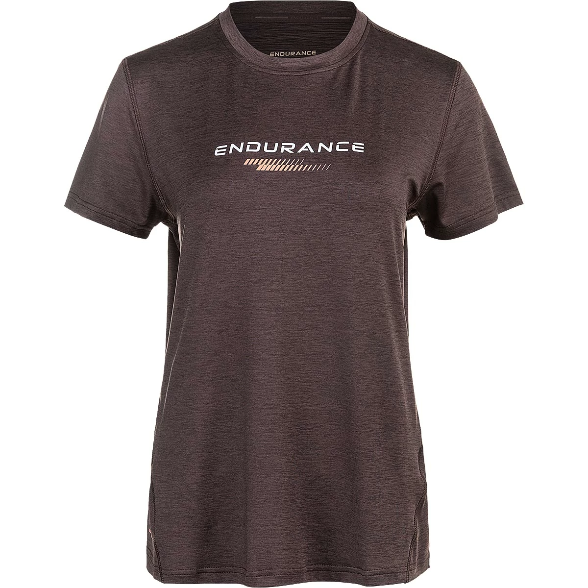Dámské tričko Endurance Wange Melange S/S Tee Black Bean