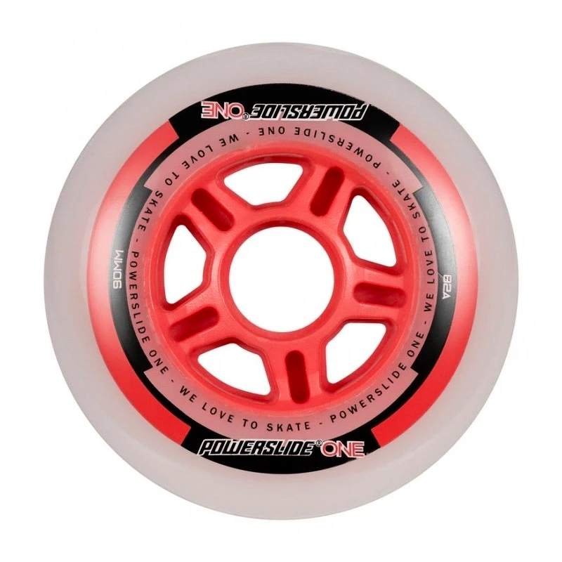 Kolečka s ložisky Powerslide  One Complete 84 mm 82A + ABEC 5 + 8 mm Spacer 8 ks