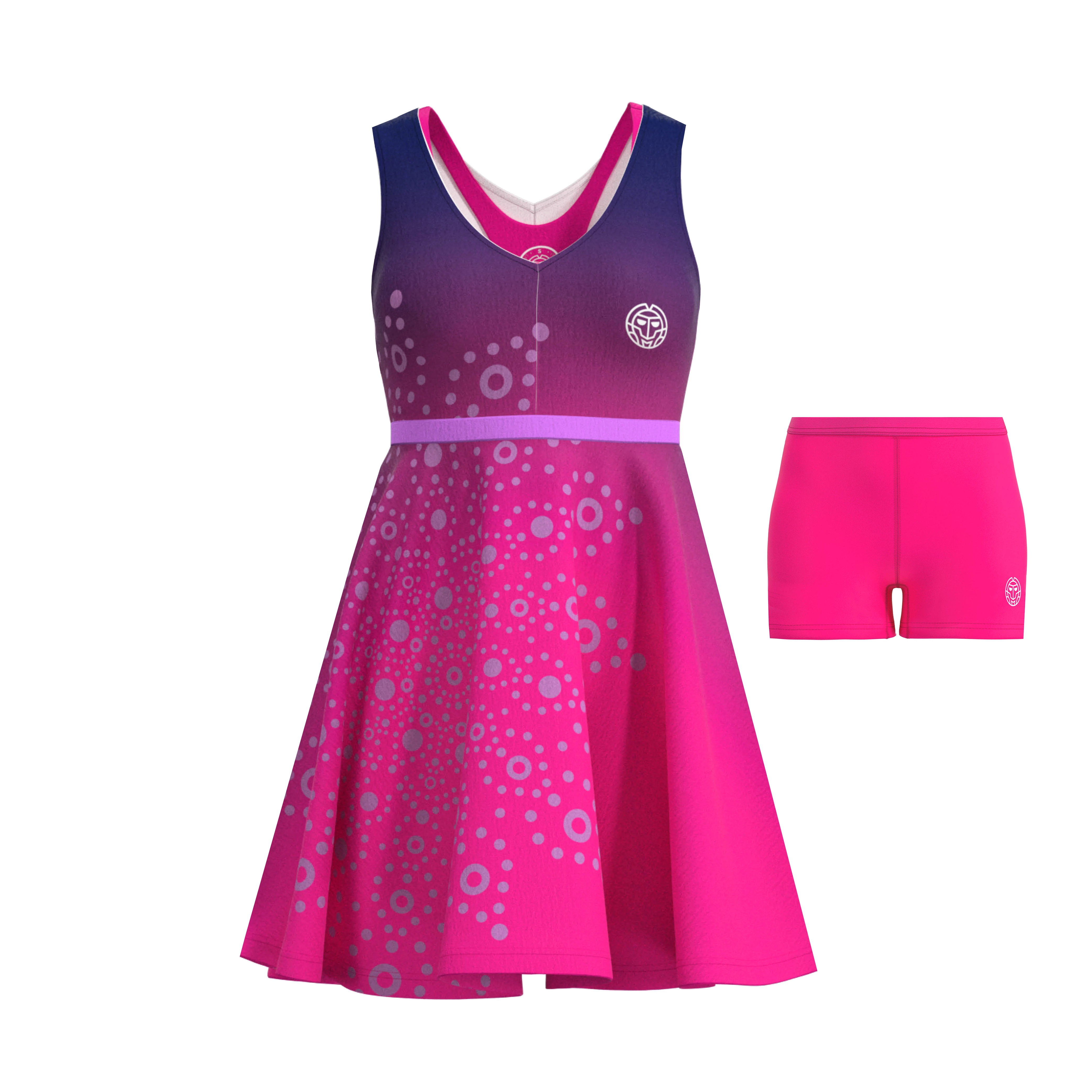 Levně Dámské šaty BIDI BADU Colortwist 3In1 Dress Pink/Dark Blue M