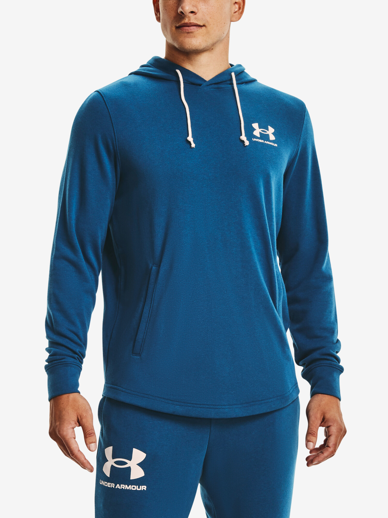 Men's Under Armour Sweatshirt RIVAL TERRY LC HD-BLU M