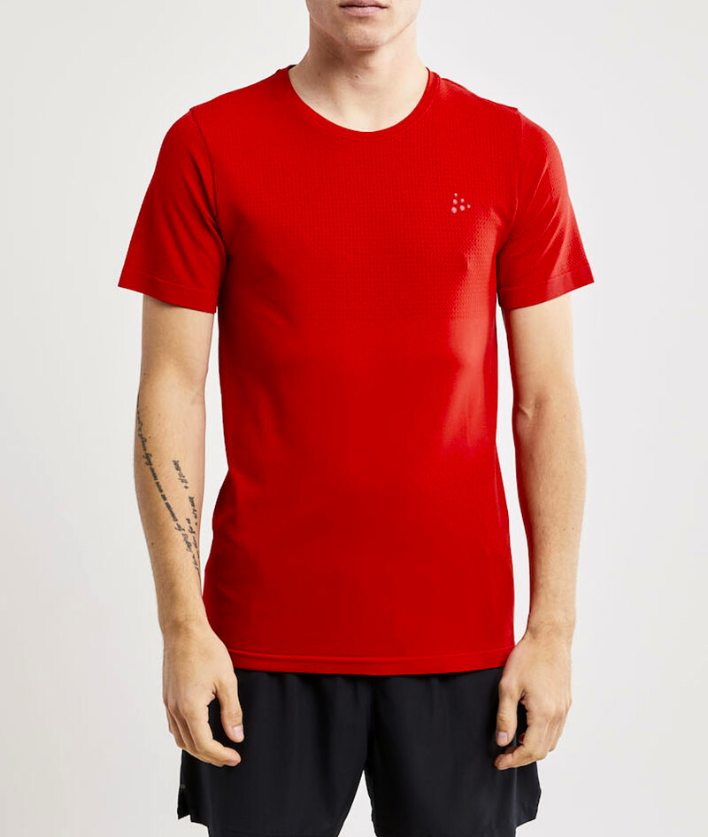 Men's T-Shirt Craft Fuseknit Light SS Red XL