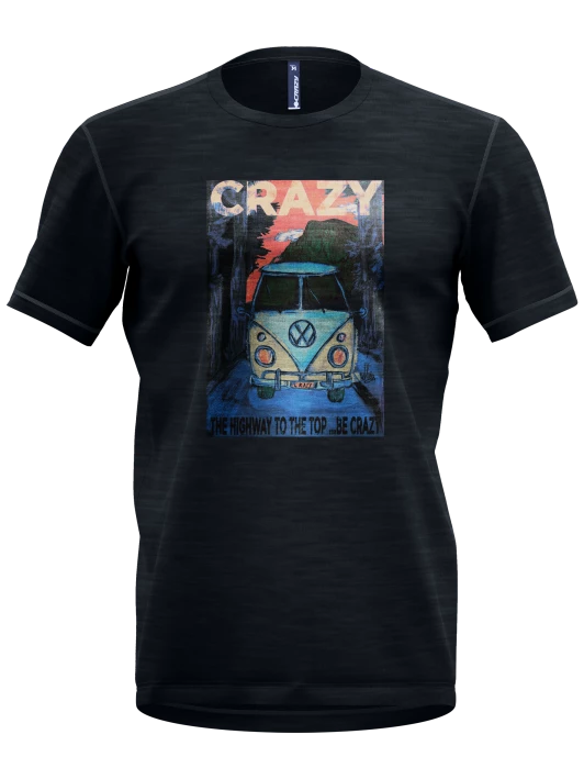 Levně Pánské tričko Crazy Idea Joker Van