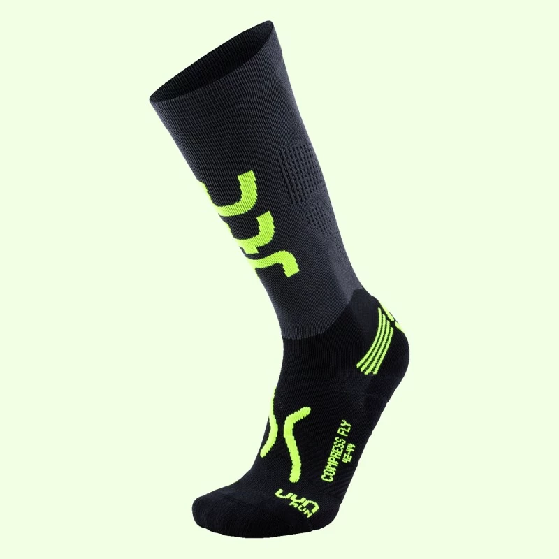 Pánské kompresní ponožky UYN Fly Run, zelená, 35-38