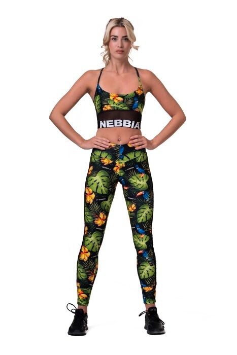 Dámská Podprsenka Nebbia Ocean Selected Earth Powered Sports Bra 565 Jungle Green XS