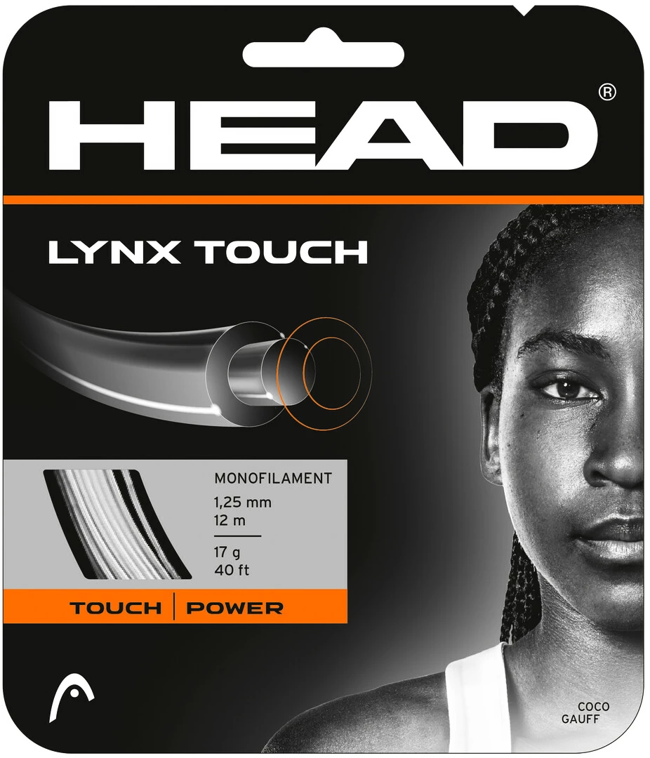 Tenisový výplet Head  Lynx Touch Transparent Black Set (12 m)  1,30 mm