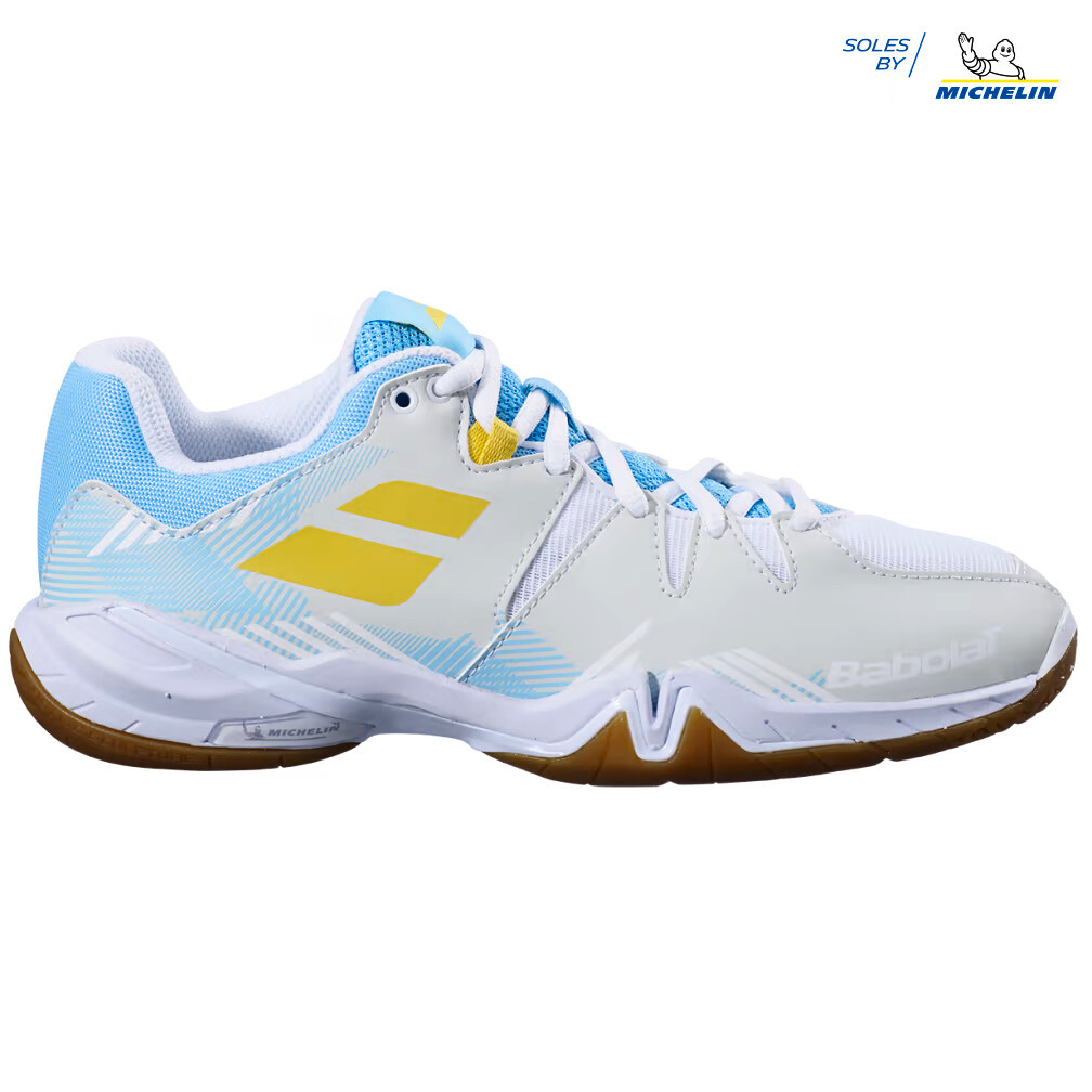 Dámská Sálová Obuv Babolat  Shadow Spirit Women White/Light Blue  EUR 42