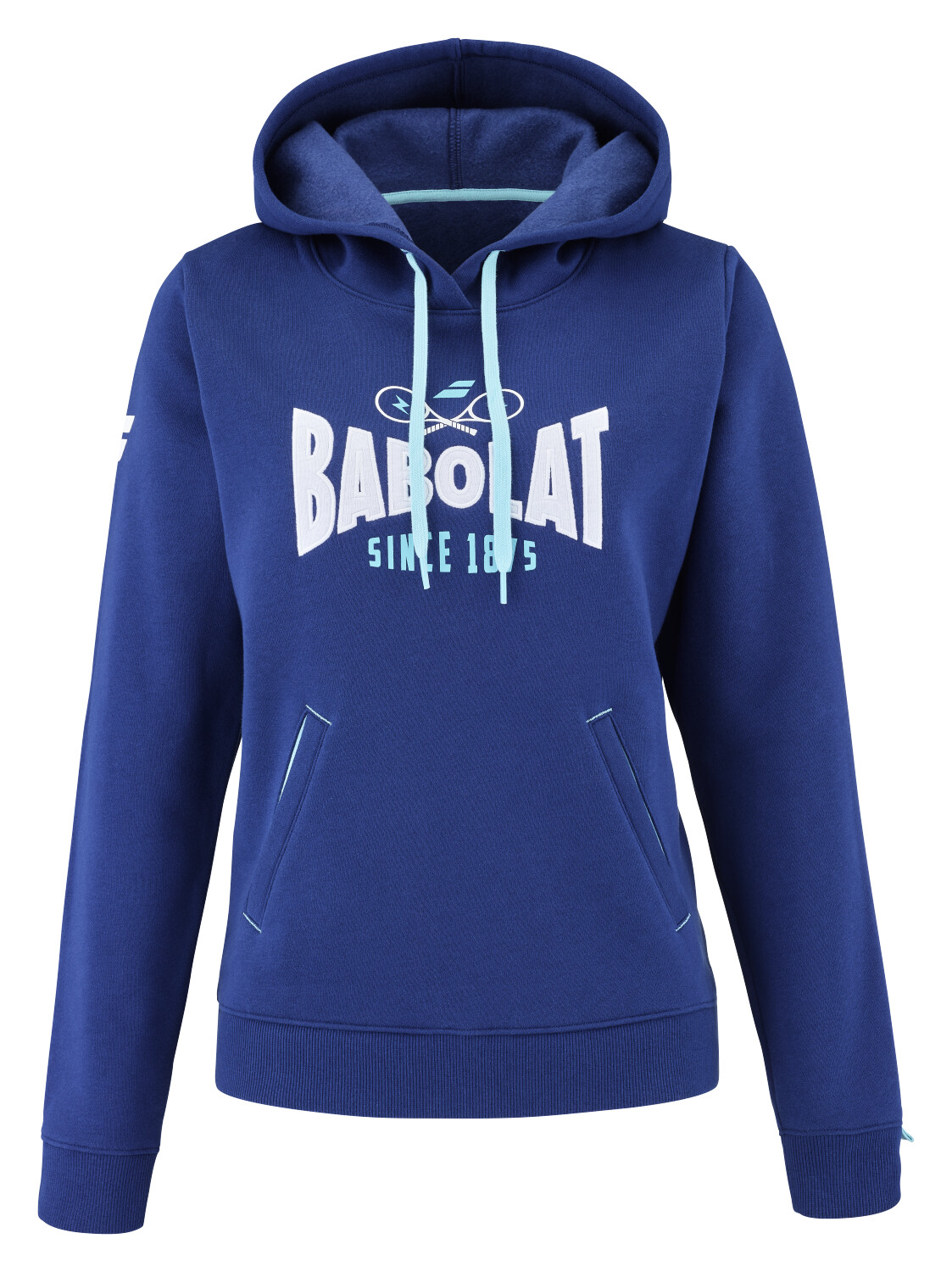 Levně Dámská mikina Babolat Exercise Hood Sweat Women Estate Blue S