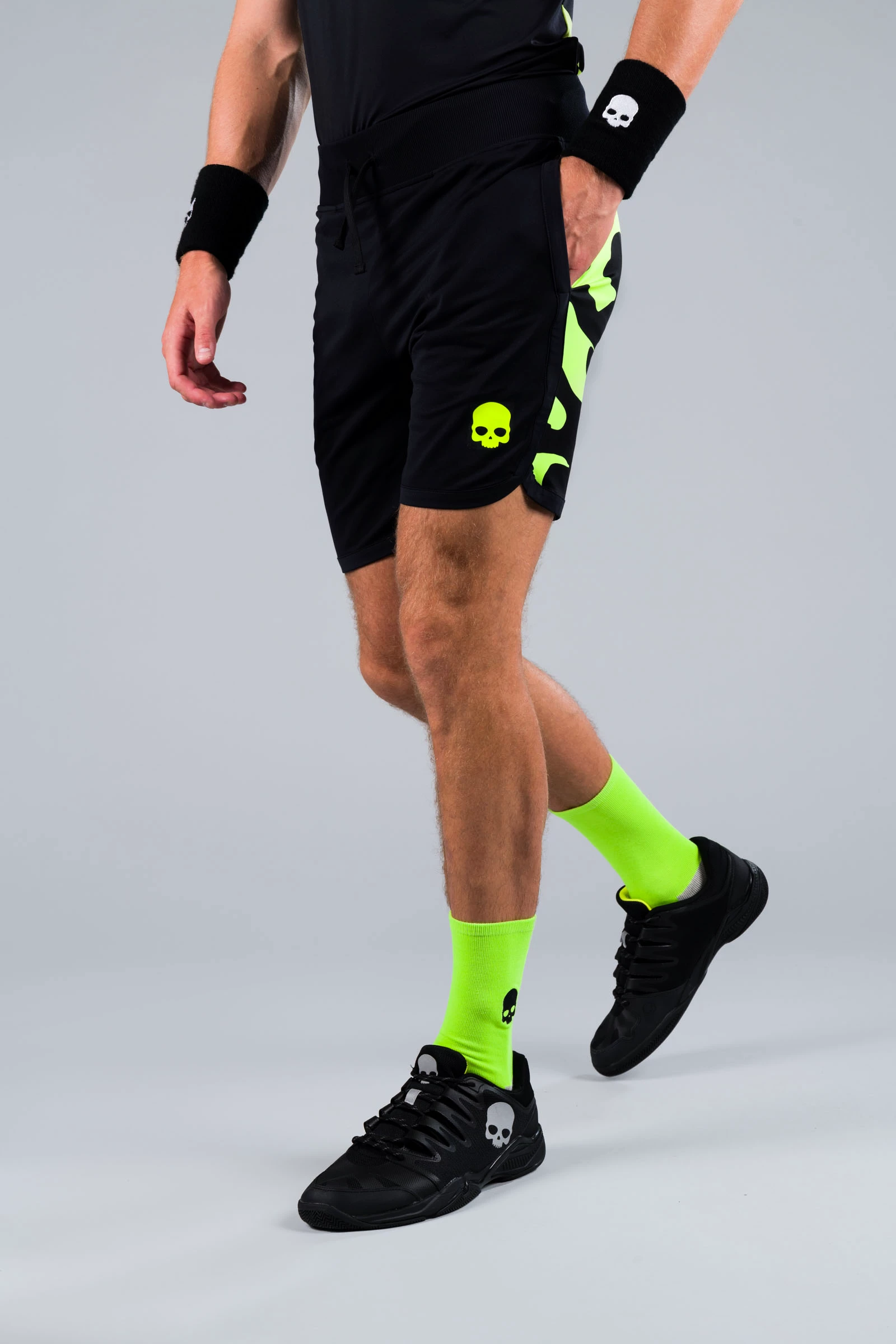 Men's Hydrogen Camo Tech Shorts Fluo Yellow Camouflage XXL Shorts
