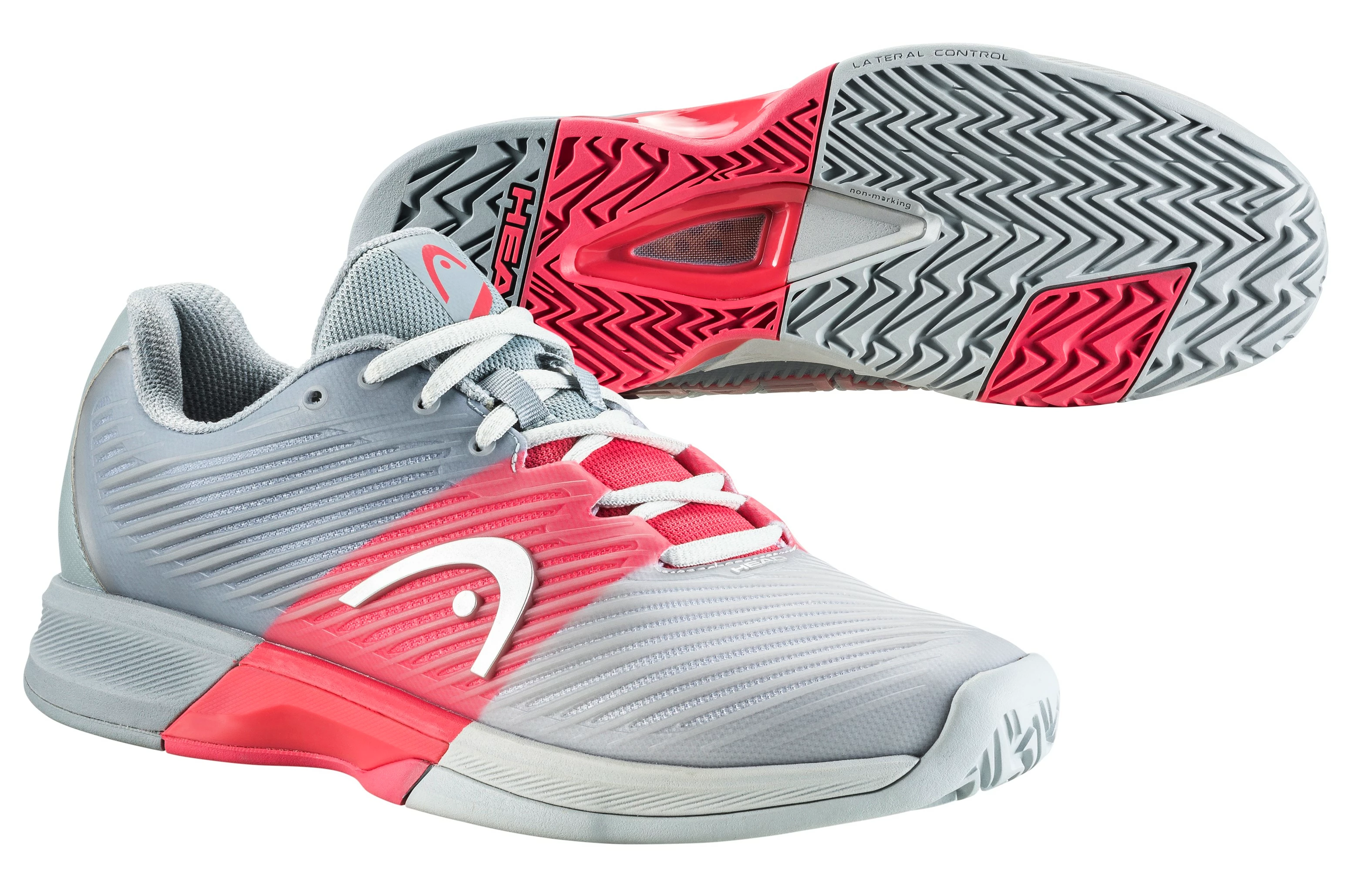 Head Revolt Pro 4.0 AC Grey/Coral EUR 40 Women's Tennis Shoes