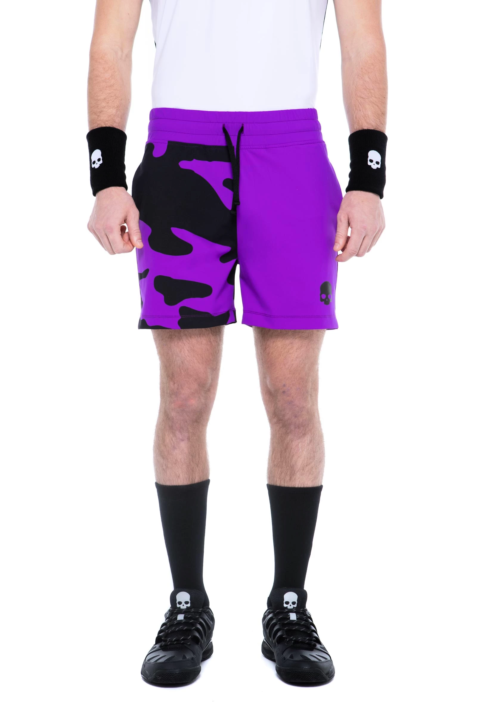 Levně Pánské šortky Hydrogen Tech Camo Shorts Purple L
