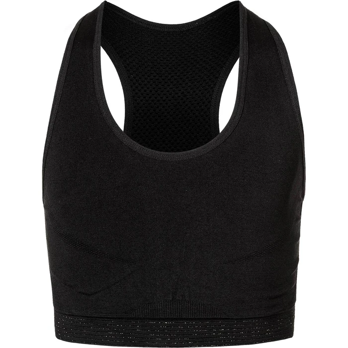 Dívčí Podprsenka Endurance Anyo Jr. Seamless Sports Bra Black, 8/10 (128 - 146 Cm)