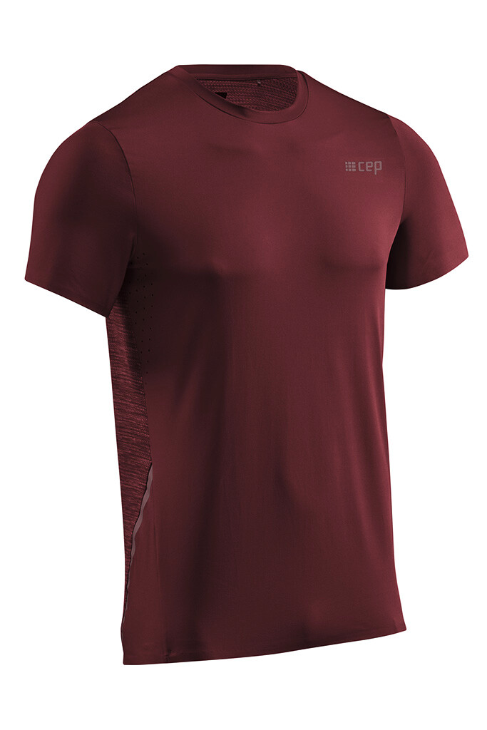 Men's T-Shirt CEP Round Neck SS Dark Red