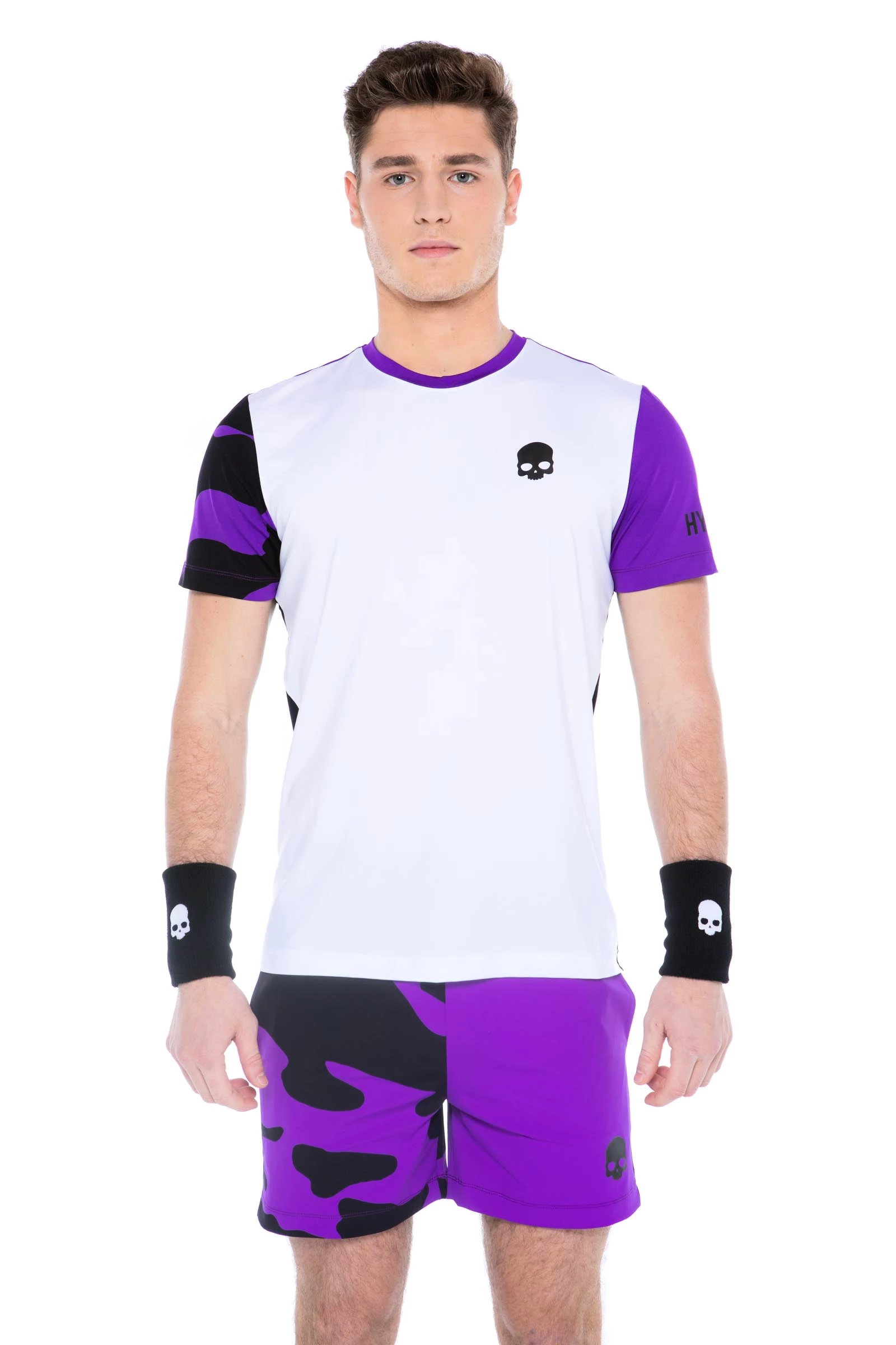 Men's T-shirt Hydrogen Tech Camo Tee White/Purple M