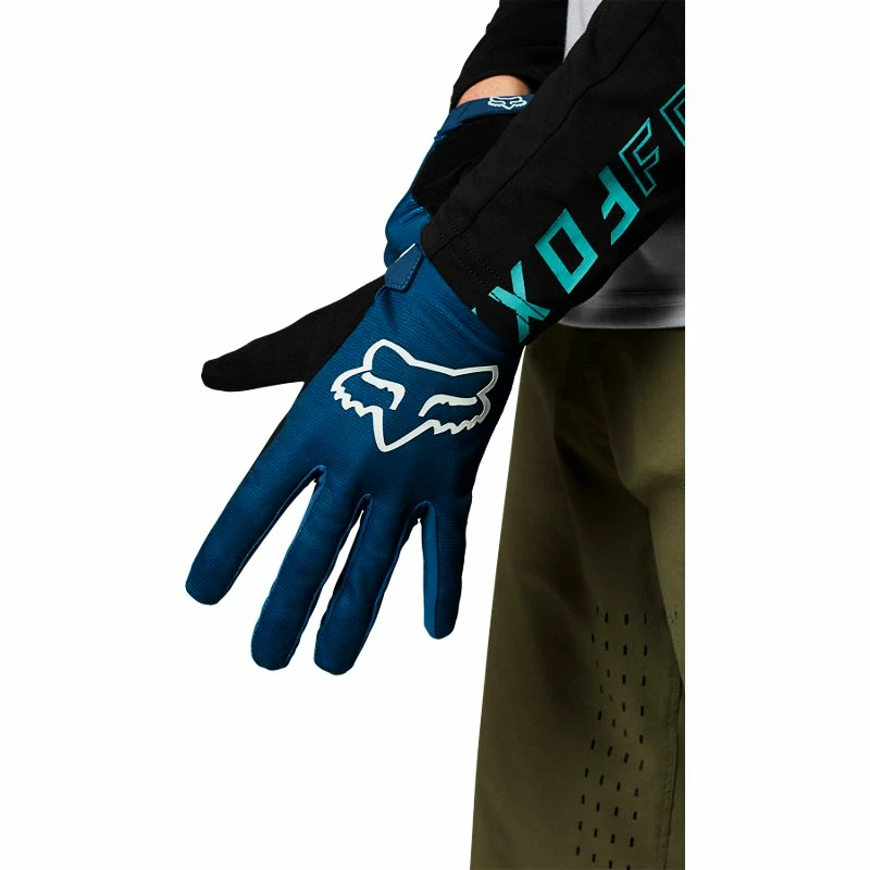 Pánské cyklistické rukavice Fox  Ranger modré