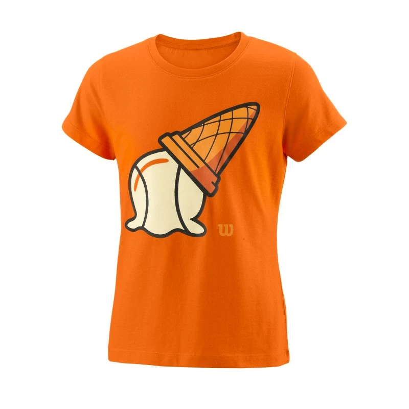 Dívčí tričko Wilson  Inverted Cone Tech Tee Sunrise Orange M