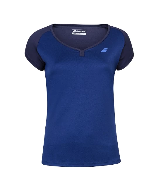 Dámské Tričko Babolat  Play Cap Sleeve Top Blue S