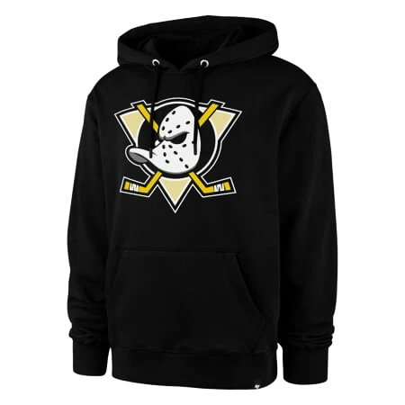 Men's Sweatshirt 47 Brand NHL Anaheim Ducks Imprint BURNSIDE Hood
