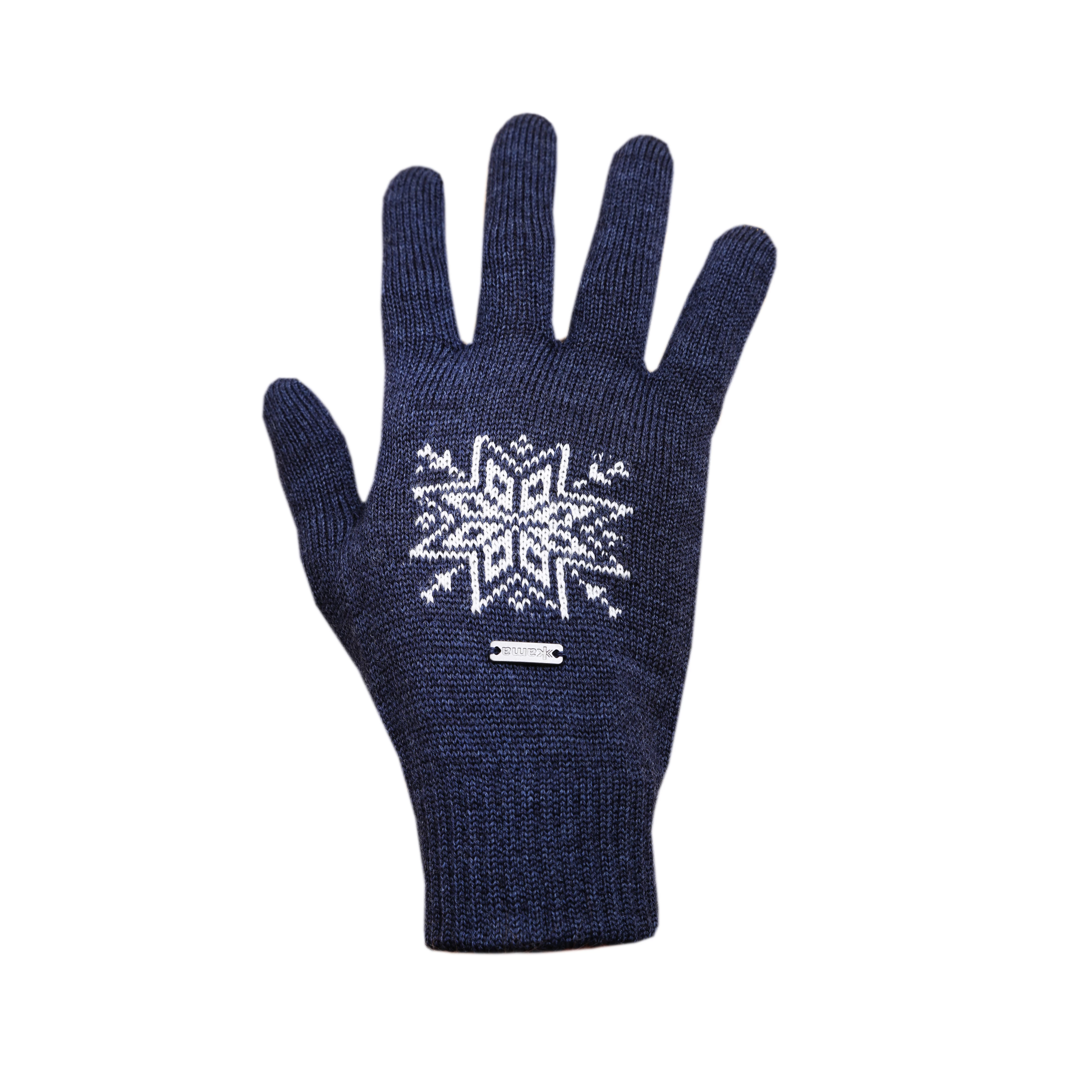 Rukavice Kama  Pletené Merino R104 navy S