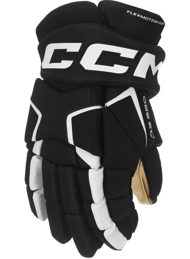 Hokejové rukavice CCM Tacks AS 580 black/white Junior 11 palců