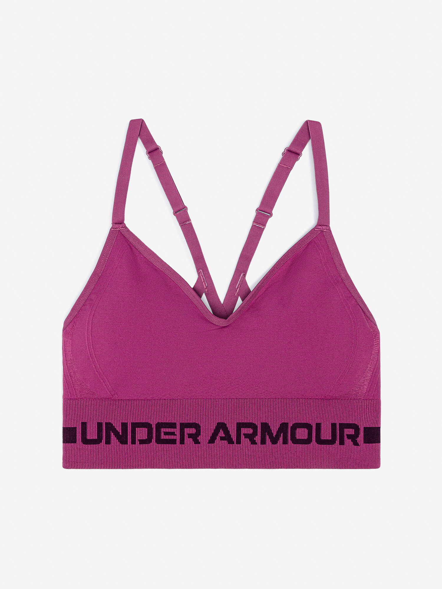 Under Armour Women's Sports Bra Seamless Low Long Bra Pink, LG Na razprodaji-Under Armour 1