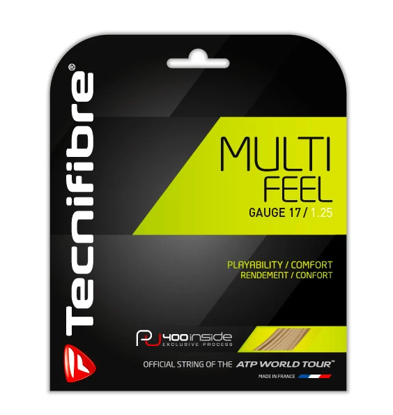 Tenisový výplet Tecnifibre  Multifeel Natural (12 m) 1,25 mm