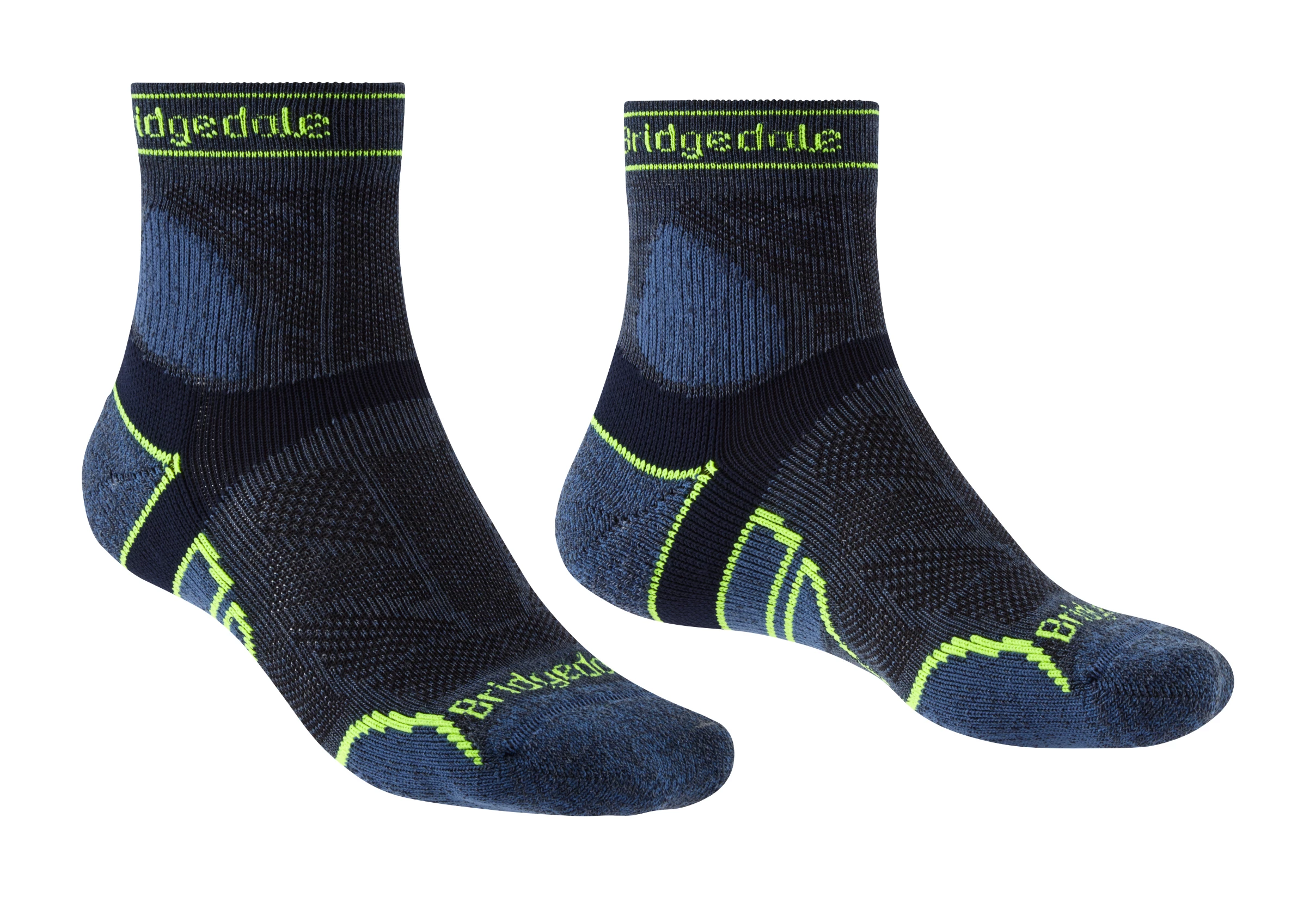Levně Pánské ponožky Bridgedale Trail Run Lightweight T2 Merino Sport ¾ Crew Blue