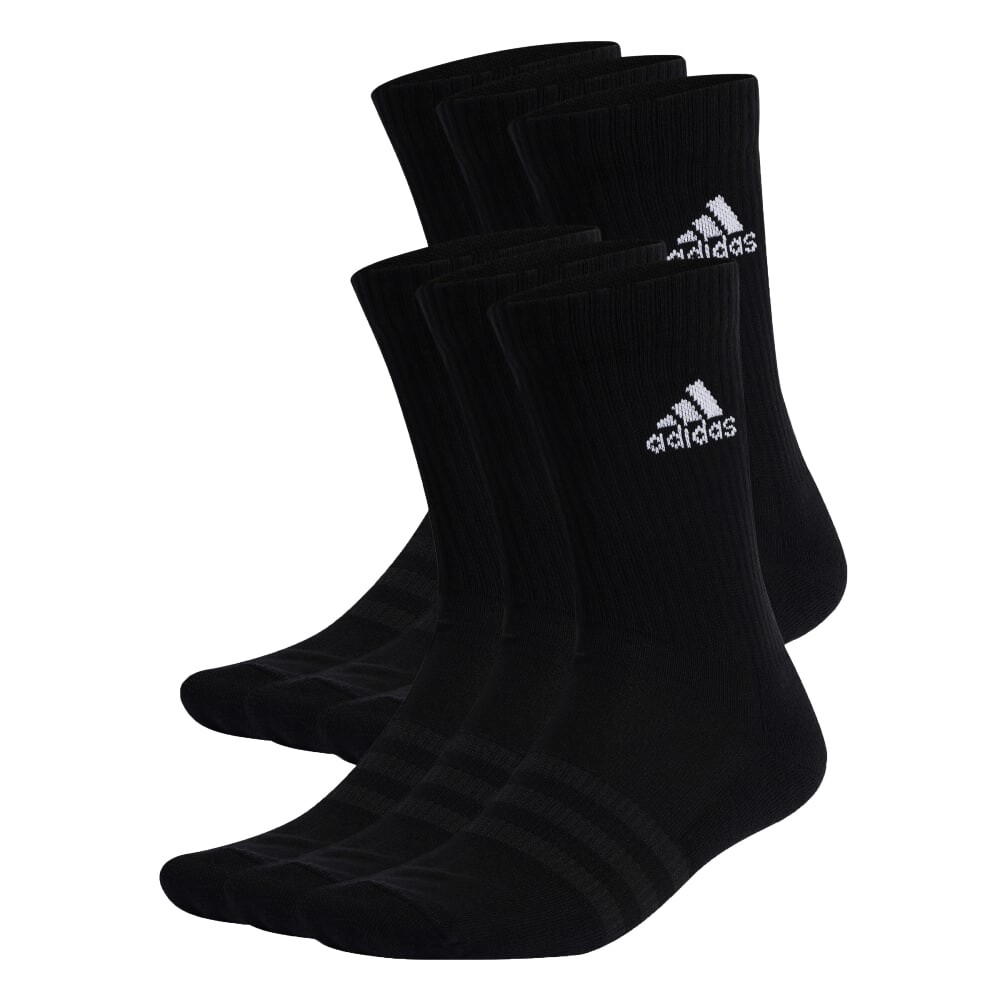 Ponožky adidas  Cushioned Sportswear Crew Socks 6 Pairs Black XL