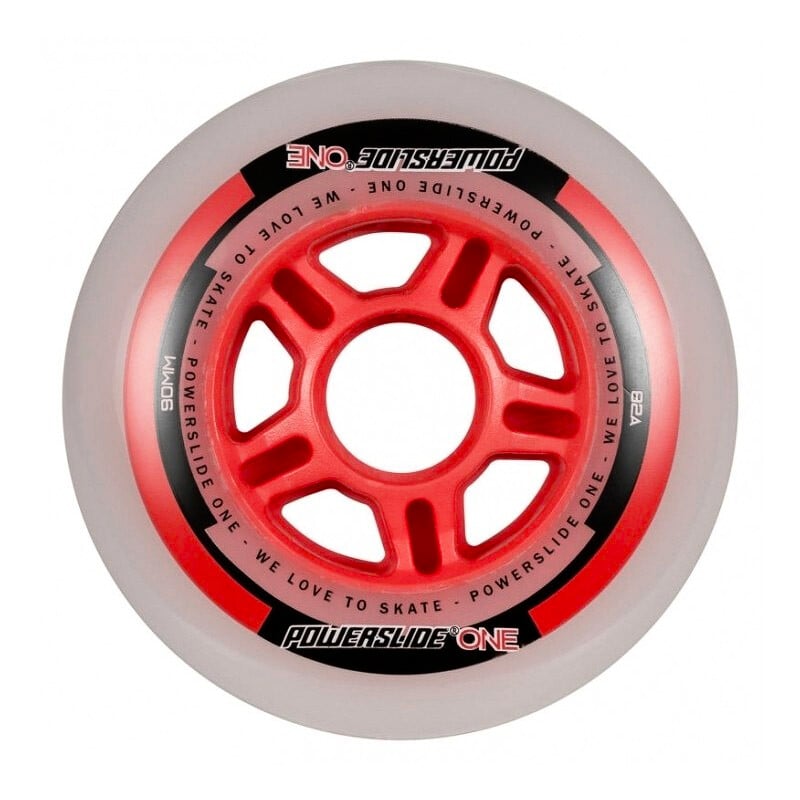 Kolečka s ložisky Powerslide  One Complete 84 mm 82A + ABEC 5 + 8 mm Spacer 8 ks