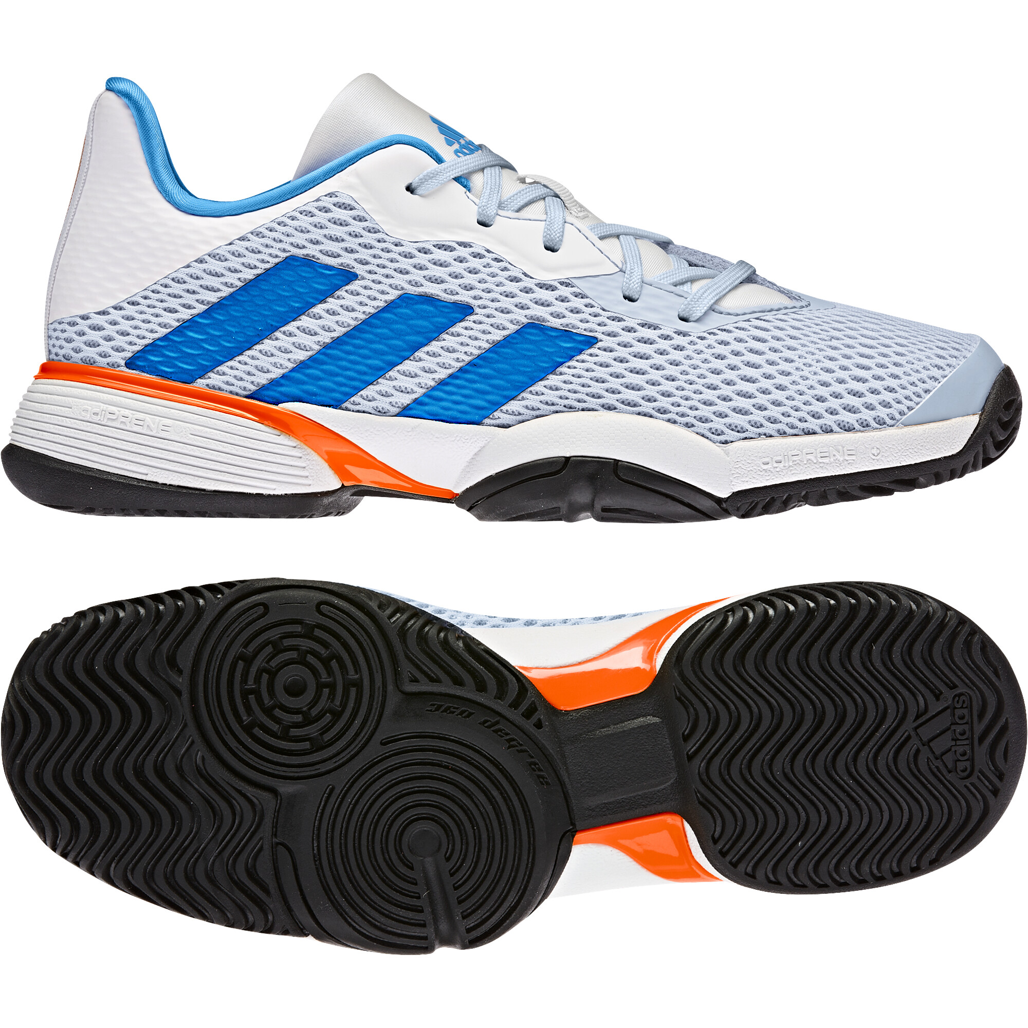 Adidas Barricade K Blue/White Junior Tennis Shoes EUR 38 2/3